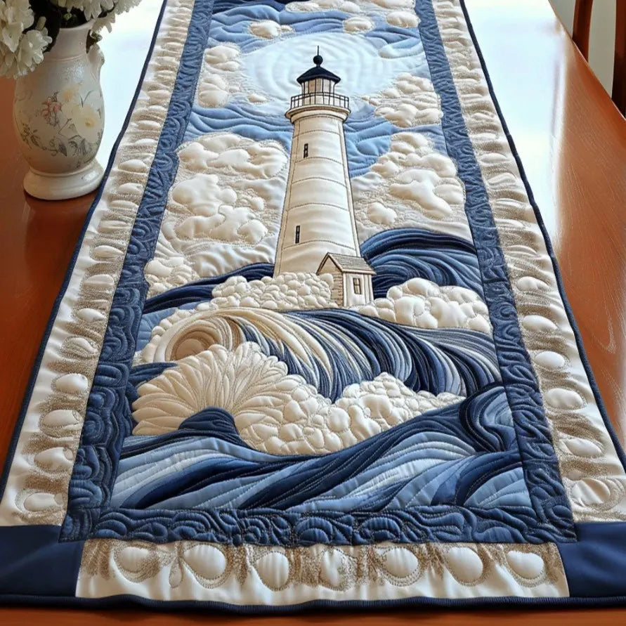 🍽️New Arrival: Quilted Table Runner with Vivid 3D Design