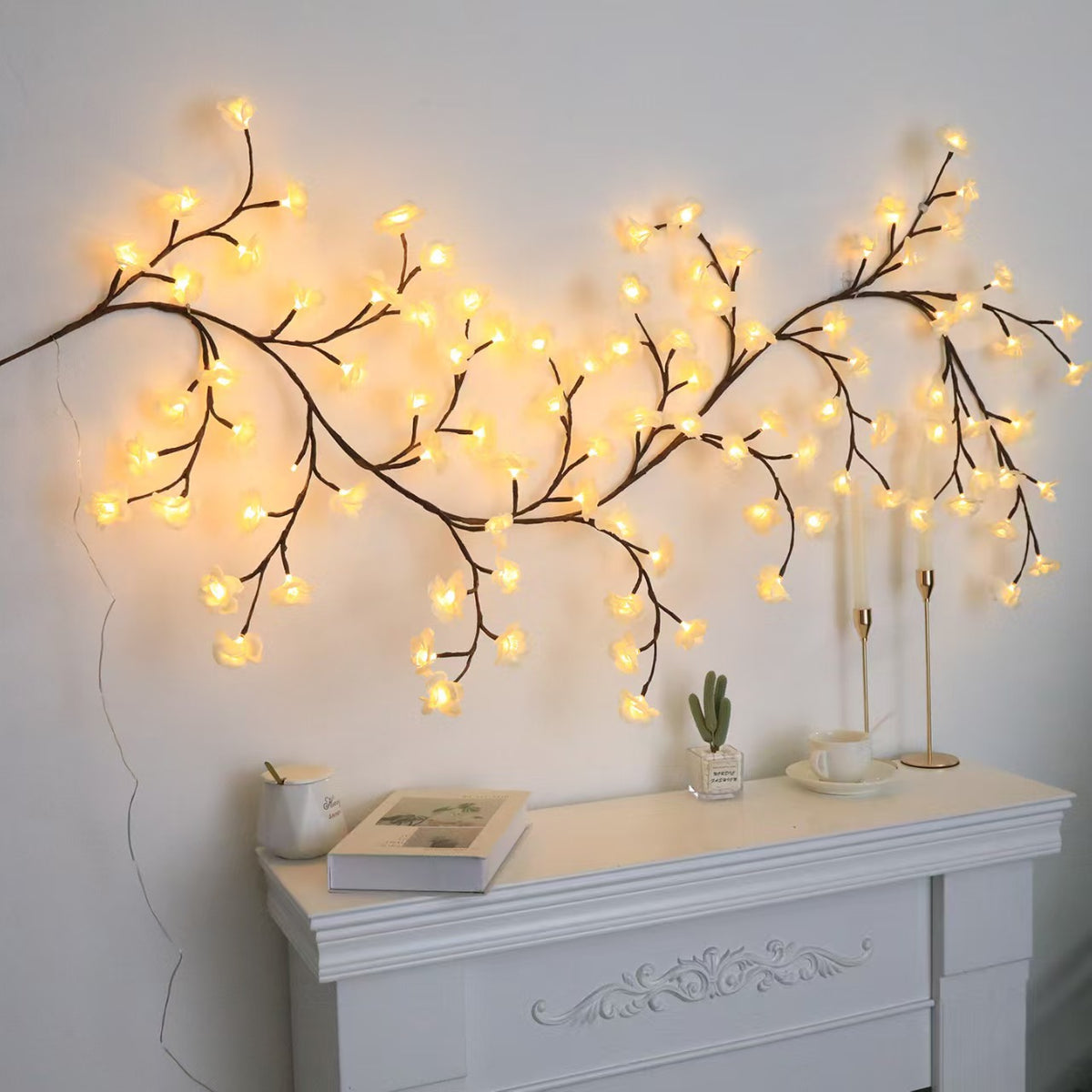 🌸🌸Bendable LED rattan flower ambient light