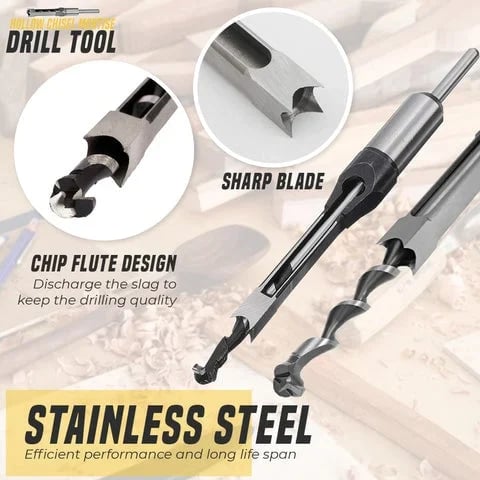 🔥Hollow Chisel Mortise Drill Tool🔥