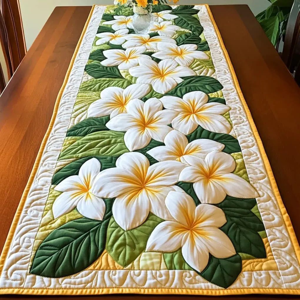 🍽️New Arrival: Quilted Table Runner with Vivid 3D Design