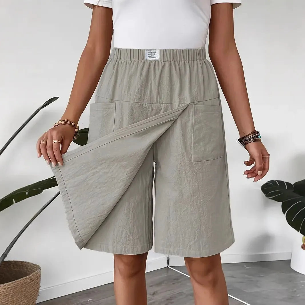 🩴Hot sale 50% off🩳Women's Casual Elastic Waist Wrap Skort