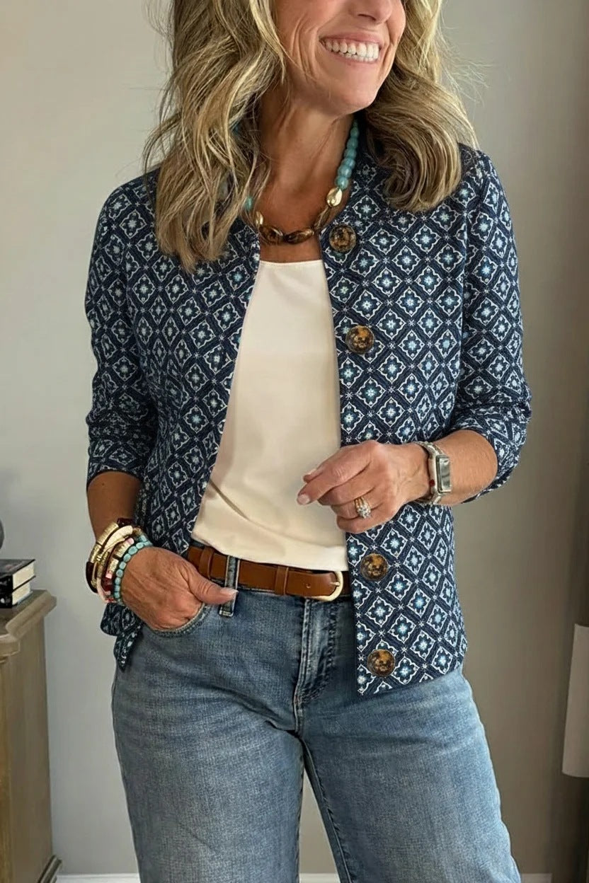 🥳Flash Sale: 50% Off 🔥Women's Solid Color Lapel Single-Breasted Short Jacket