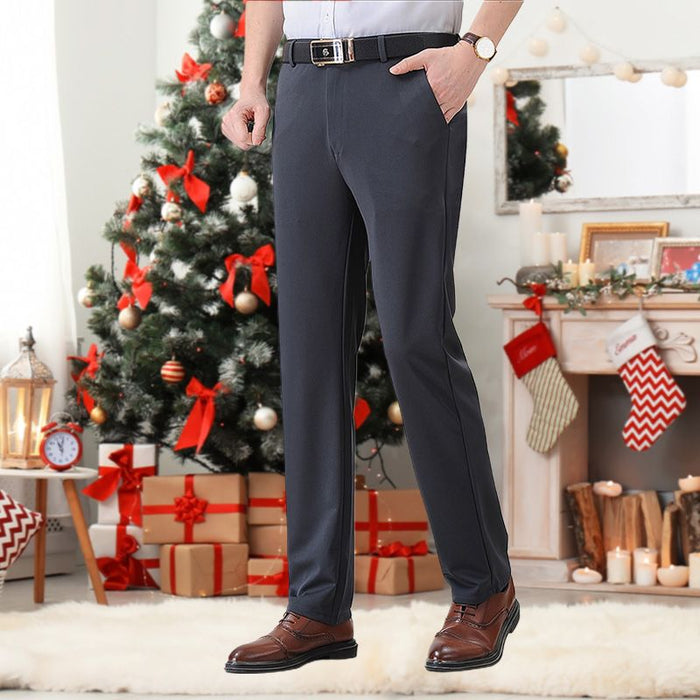 🔥Men’s Fashionable Stretch Plush-lined Suit Pants