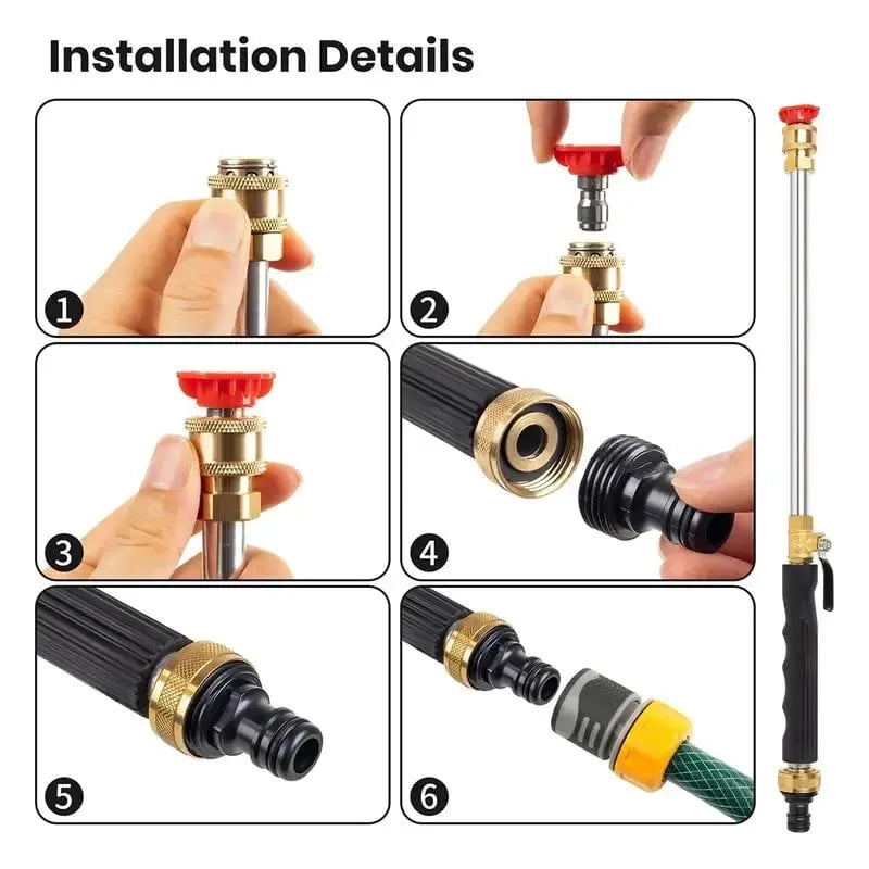 🚿💦stainless steel high-pressure spray wands— A powerful tool for outdoor cleaning
