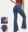 Stretchy Denim High Waisted Crossover Flare Pants (Buy 2 Free Shipping)