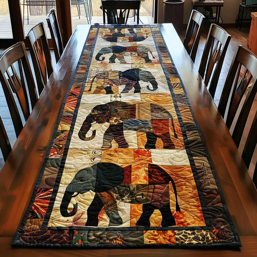 🍽️New Arrival: Quilted Table Runner with Vivid 3D Design
