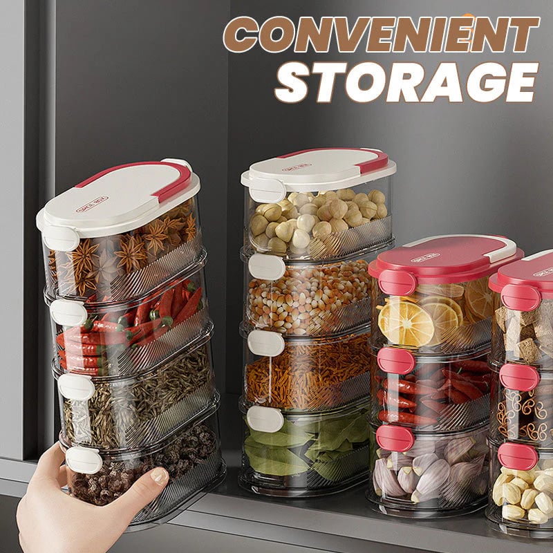 🔥 Multi-layer Sealed Spice Organizer