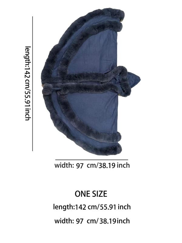Luxury Faux Fur Hooded Cape Shawl