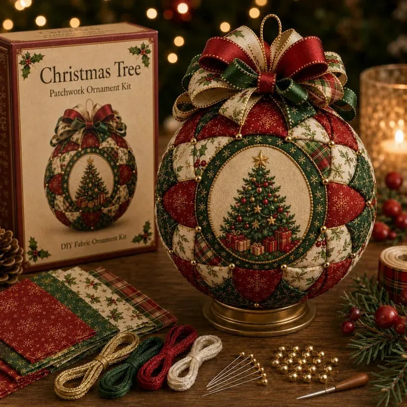 🔥Last Day 49% OFF - 🎅🎄Christmas Classics Patchwork Ornament DIY Kit
