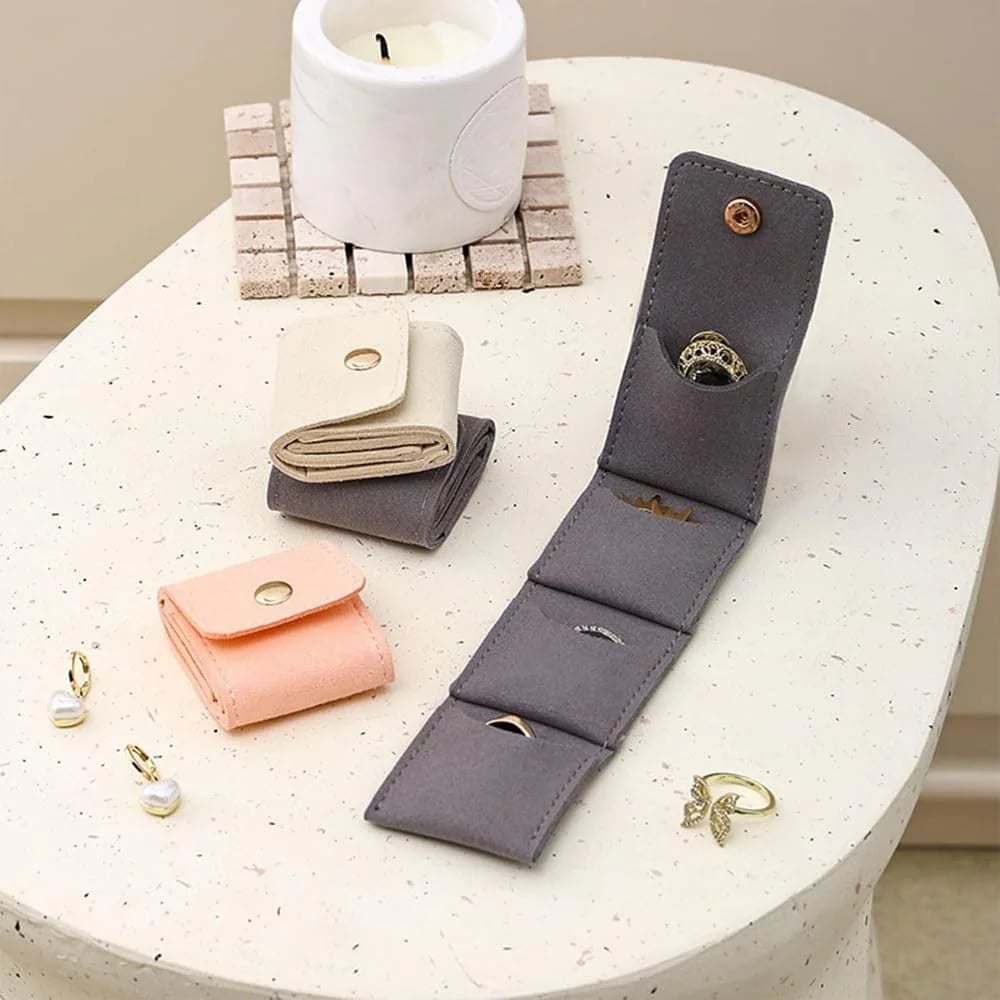 3PCS Foldable Multi Functional Travel Jewelrys Pouch
