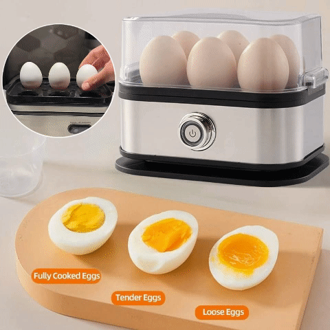 🏆💥Effortless Egg Cooking with the Ultimate Stainless Steel Egg Cooker 🍳✨,Best gifts