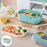 Lunchport Portable Lunch Container with Compartments & Carrying Handle