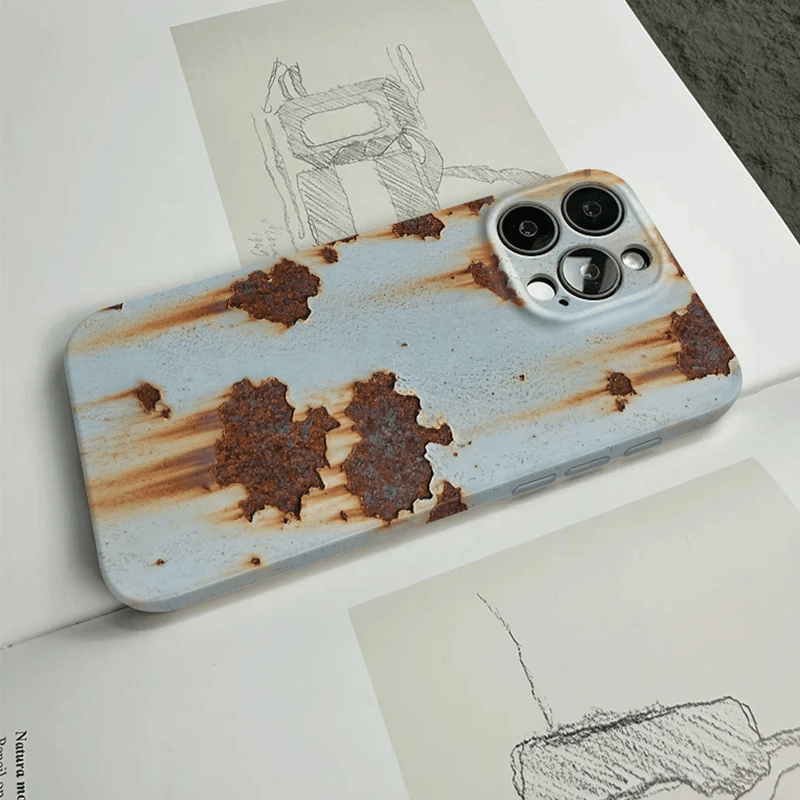 📲New Hot Seller✴️Retro Rusted Metal Texture Design Phone Case