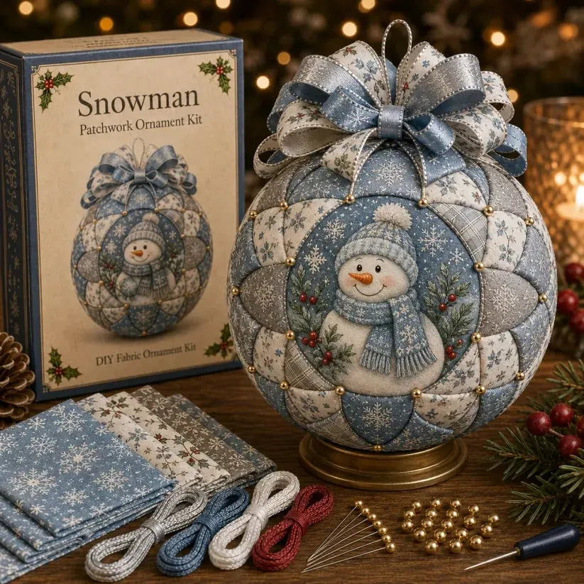 🔥Last Day 49% OFF - 🎅🎄Christmas Classics Patchwork Ornament DIY Kit