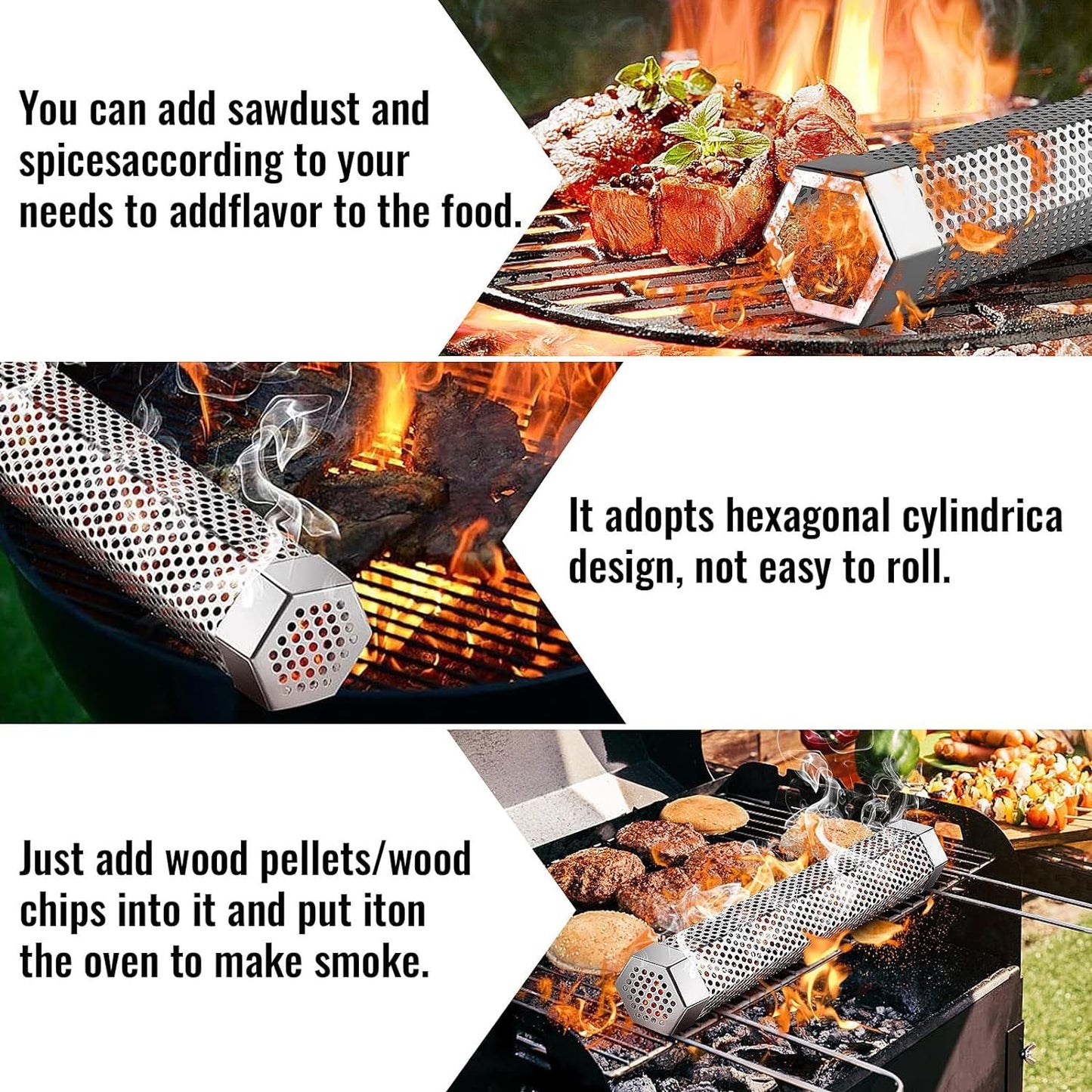 🔥12" Pellet Smoker Tube for All Grill or Smoker