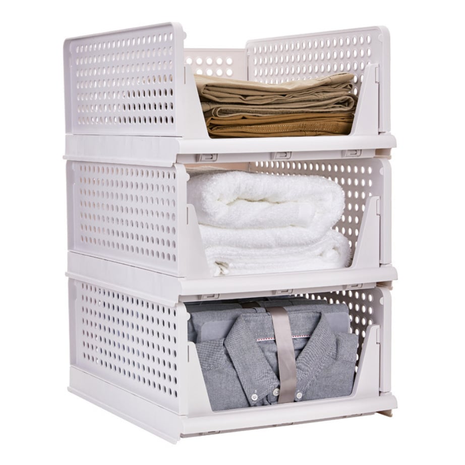 👍Stackable Closet Storage Basket - Stackable Storage Bins