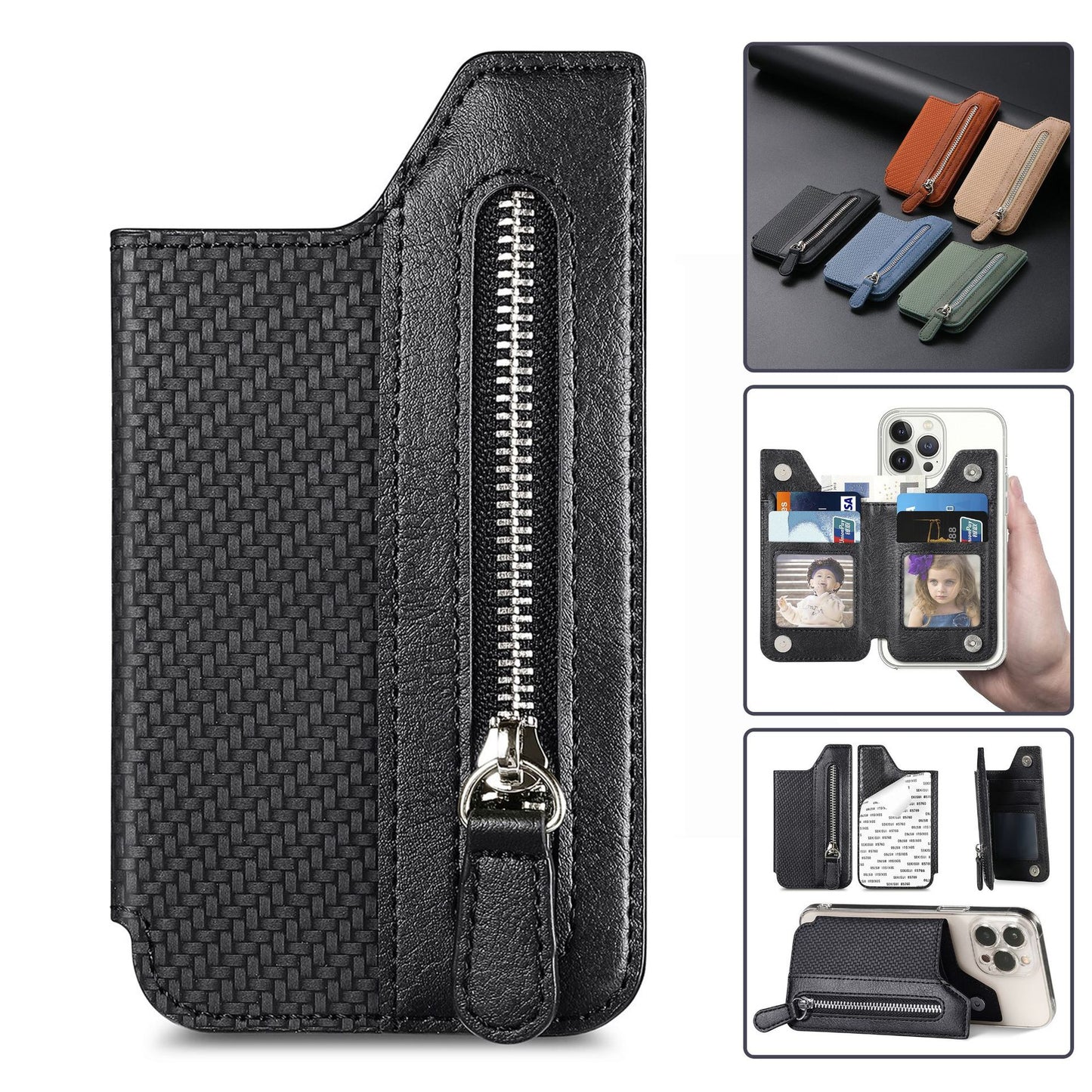 💥50% off Multifunctional Zippered Phone Wallet & Stand