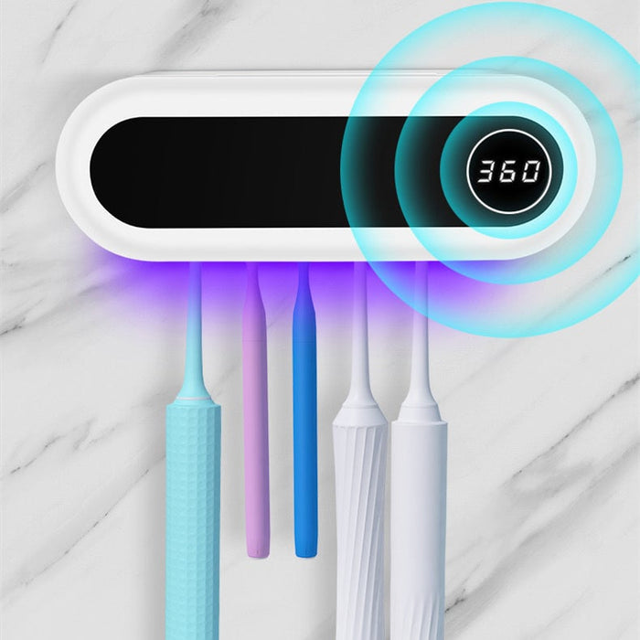 🔥Hot Sale Promotion 49% OFF -Wall Mounted Smart Toothbrush Holder UV Sterilizer