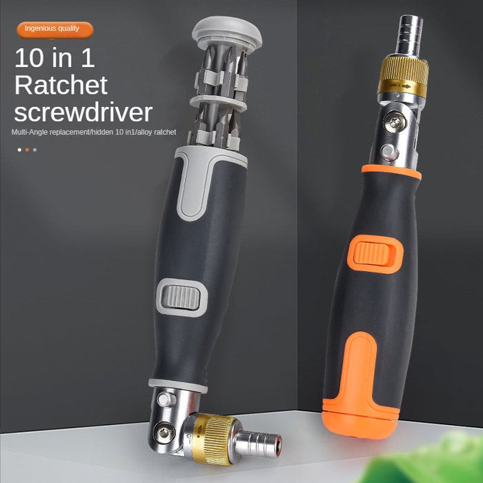 10-in-1 Multi-Angle Ratchet Screwdriver