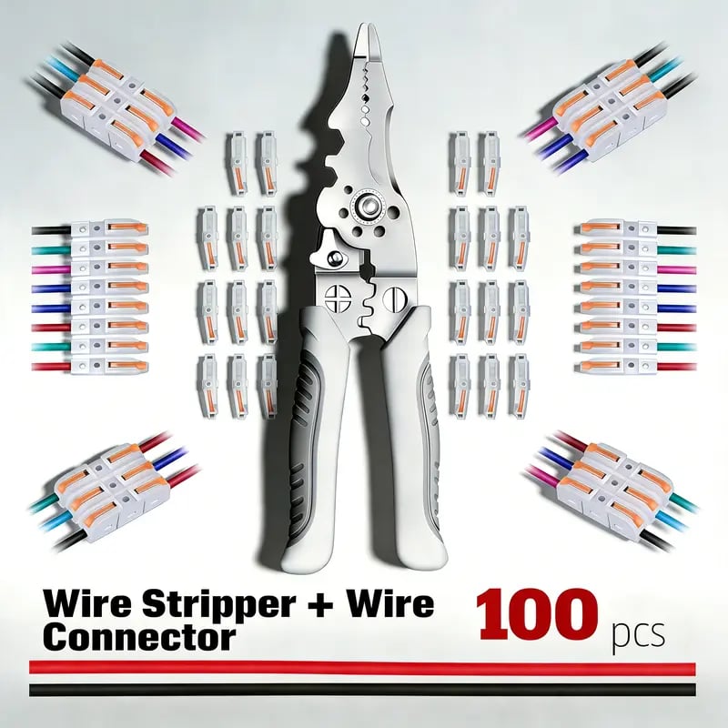 Universal Quick Lever Electrical Wire Connectors (24-12 AWG) Assortment (50/100Pcs)