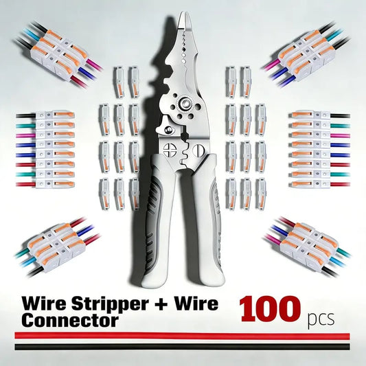 Universal Quick Lever Electrical Wire Connectors (24-12 AWG) Assortment (50/100Pcs)