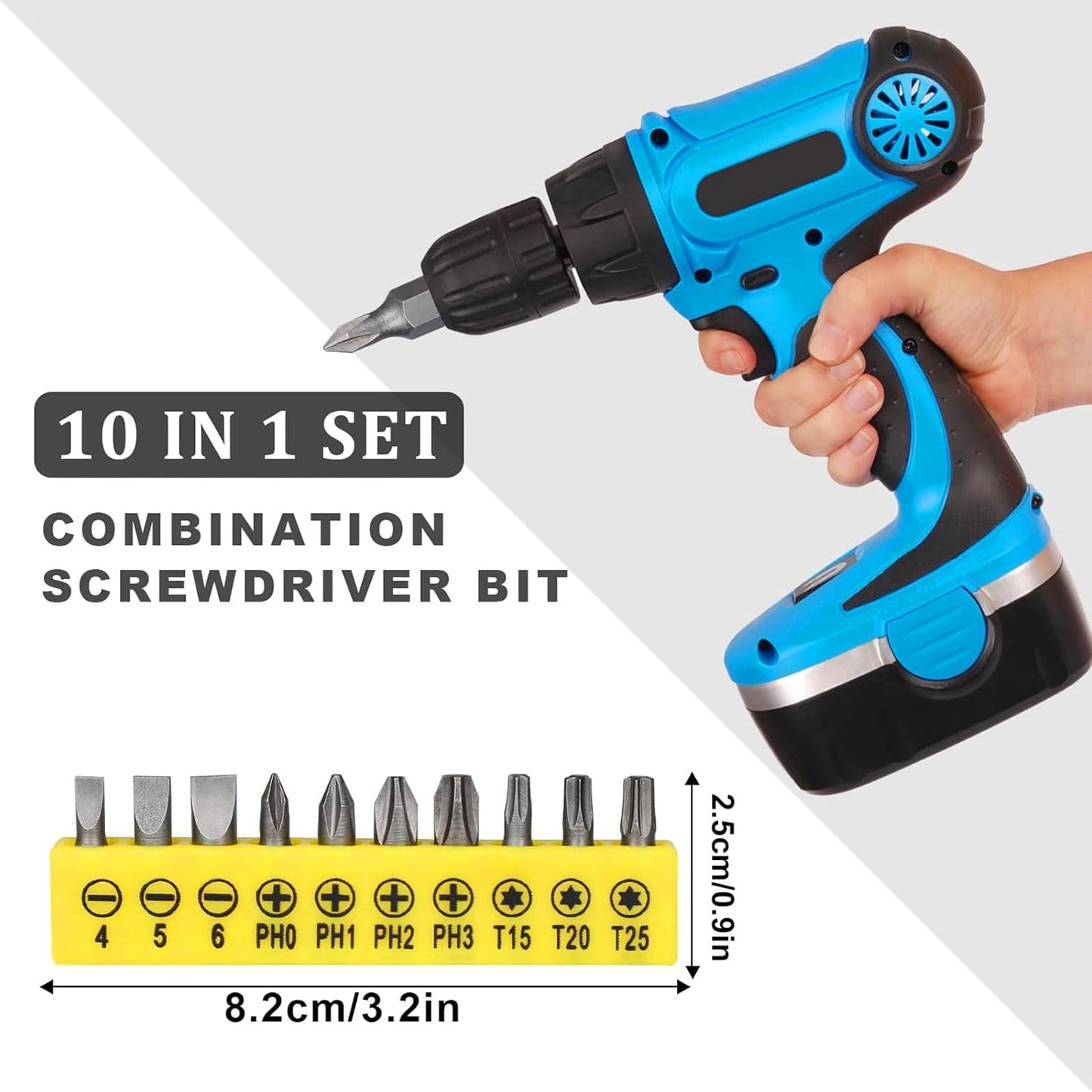 17Pcs Flexible Drill Bit Extension, Include 3Pcs Rotatable Socket Adapter, 2Pcs Hex Shank 105° Right Angle Drill Attachment, 10 Short Screwdriver Bits 90° Angled Bits and Bendable Extension