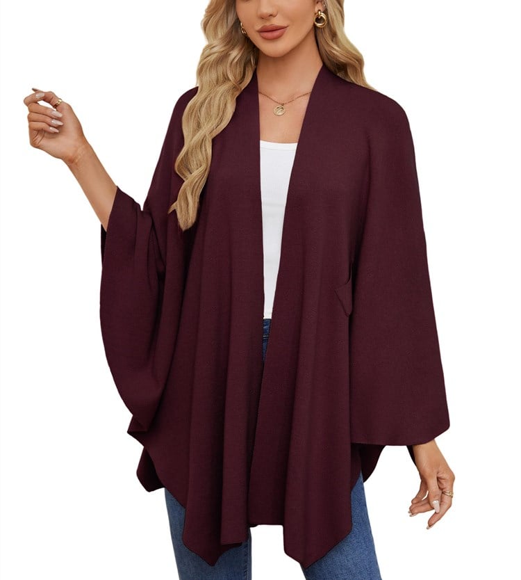Elegant Shawl Wraps Soft Open Front Poncho Sweater (Buy 2 Free Shipping)