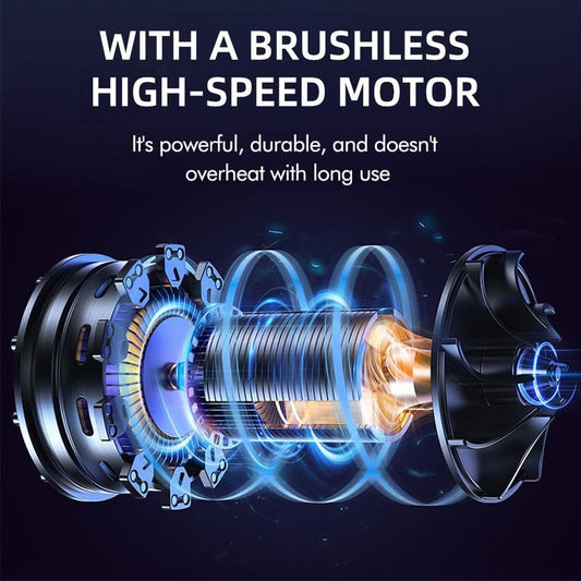 🌀- Super powerful cordless turbo air duster