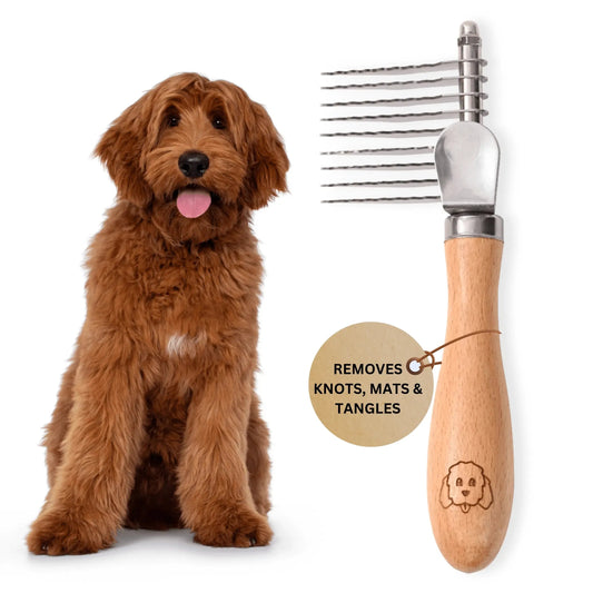 🌹Dog Dematting Brush & Undercoat Rake – Say Goodbye to Tangles, Hello to Smooth Fur! ✨