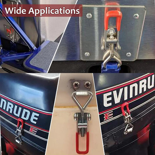 🔒 3 Sizes Heavy-Duty Adjustable Toggle Latch Clamps | Rustproof Pull Latches With Lock Hole