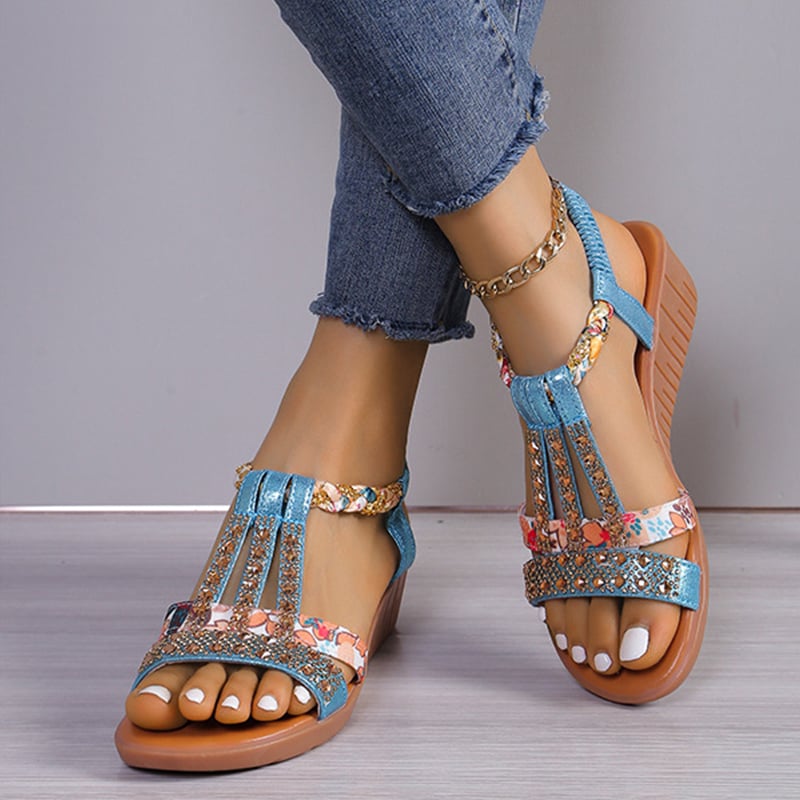 🔥 Women's New Summer Rhinestone Open Toe Orthopaedic Sandals