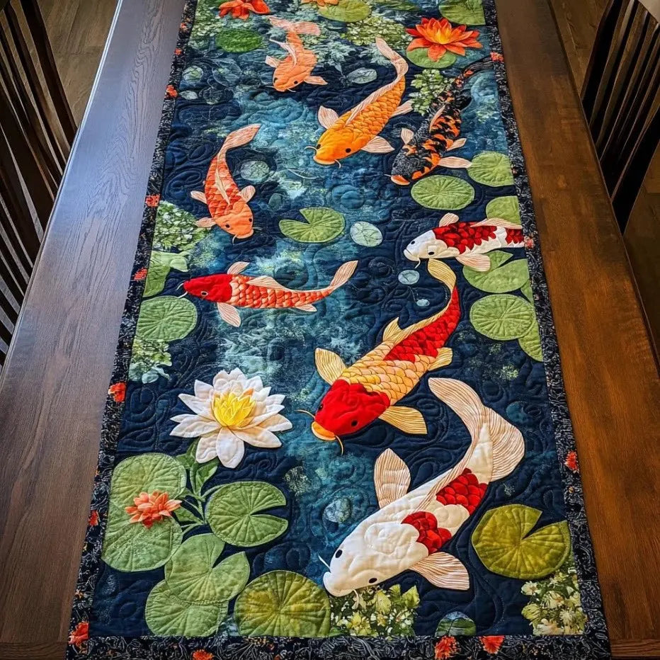 🍽️New Arrival: Quilted Table Runner with Vivid 3D Design