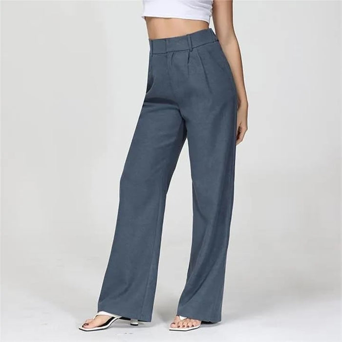 Lightweight Tailored Wide Leg Pants (Buy 2 Free Shipping)