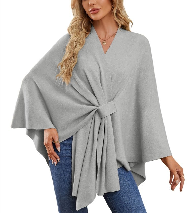 Elegant Shawl Wraps Soft Open Front Poncho Sweater (Buy 2 Free Shipping)