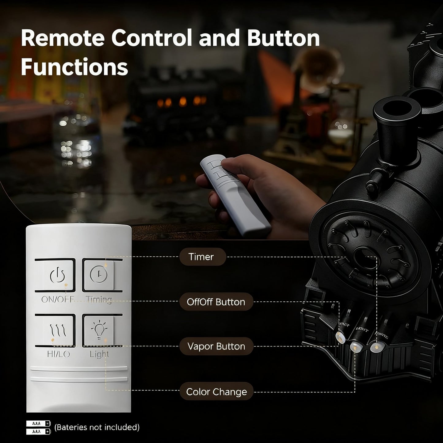 🎄🚂Magic Train Humidifier (with remote control & same model as in the video)