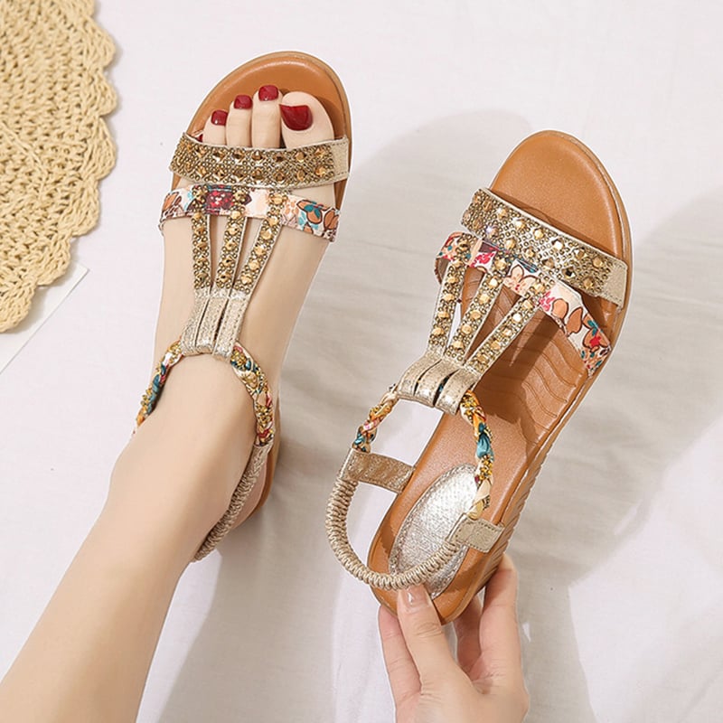 🔥 Women's New Summer Rhinestone Open Toe Orthopaedic Sandals