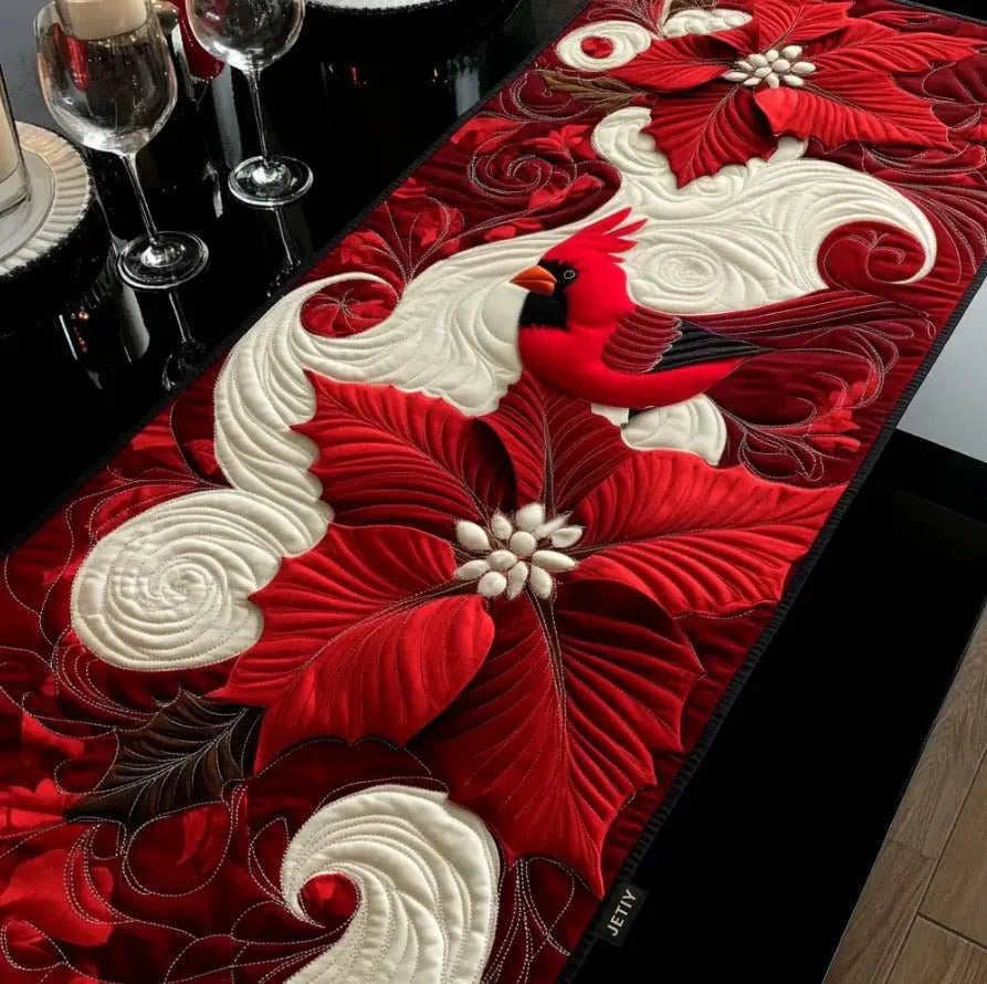 🍽️New Arrival: Quilted Table Runner with Vivid 3D Design