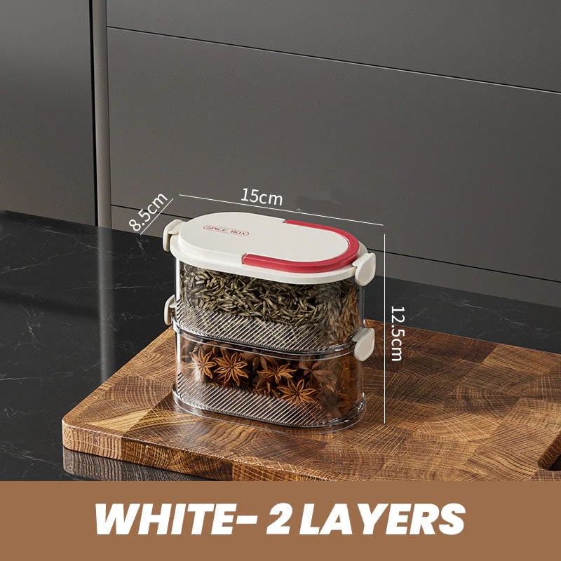 🔥 Multi-layer Sealed Spice Organizer