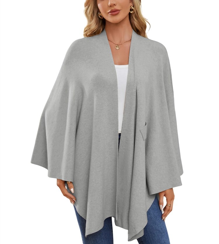 Elegant Shawl Wraps Soft Open Front Poncho Sweater (Buy 2 Free Shipping)