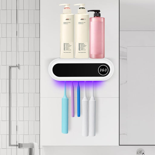 🔥Hot Sale Promotion 49% OFF -Wall Mounted Smart Toothbrush Holder UV Sterilizer