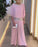 Sequined colorblock elegant two-piece set