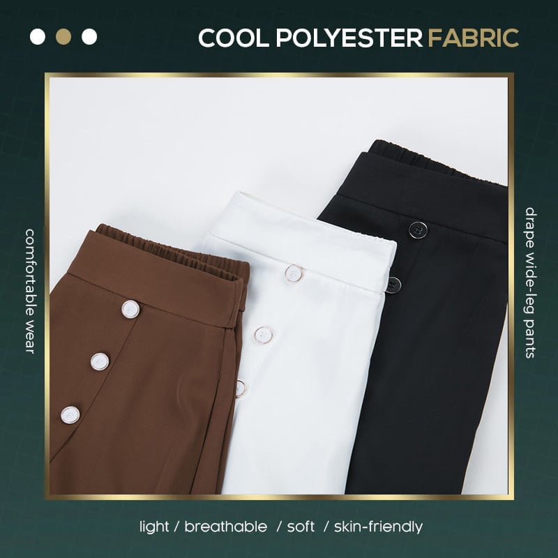 🔥 [Comfort and Slim] Stylish Pleated Wide-leg Pants