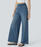 Super Stretch High-Waisted Wide Leg Jeans