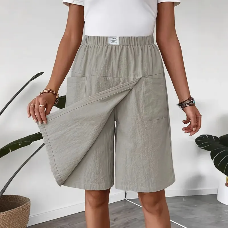 🩴Hot sale 50% off🩳Women's Casual Elastic Waist Wrap Skort