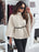 Elegant Solid Color Belted Wool Cape Jacket