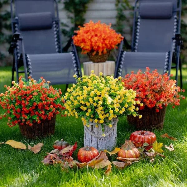 Outdoor Artificial Flowers💐1 Bundle(Includes 30 flowers)