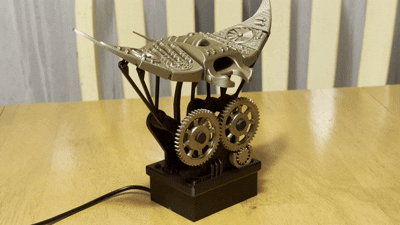 🖤 Mechanical Manta Ray-----A Moving Piece of Art for Your Desk