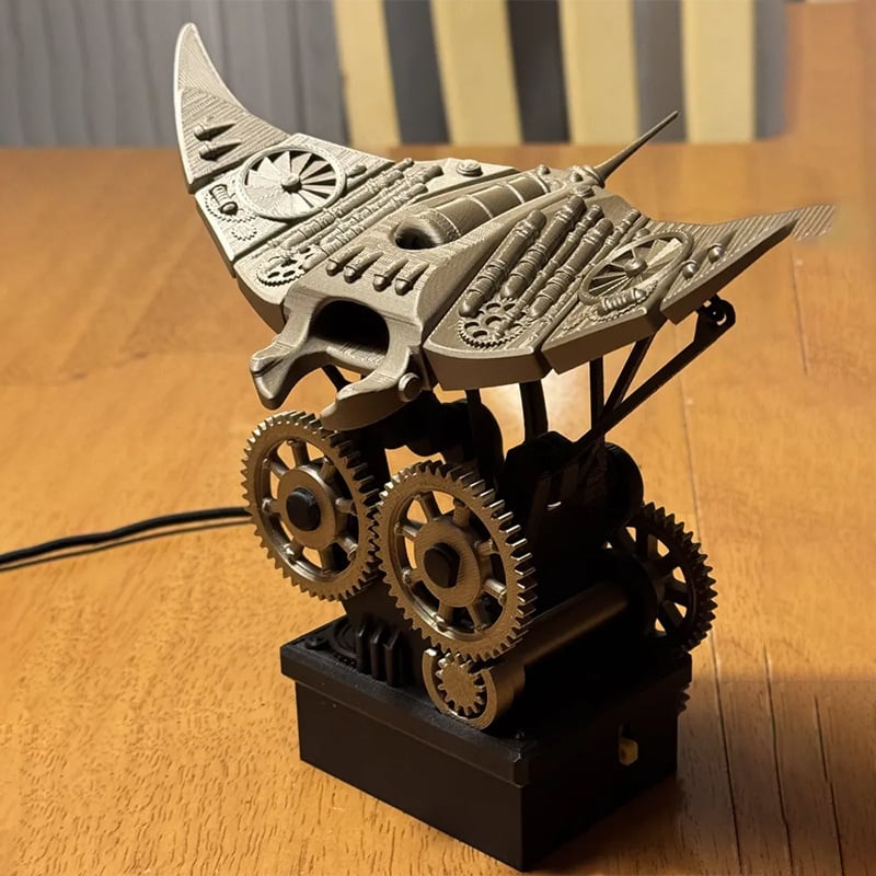 🖤 Mechanical Manta Ray-----A Moving Piece of Art for Your Desk