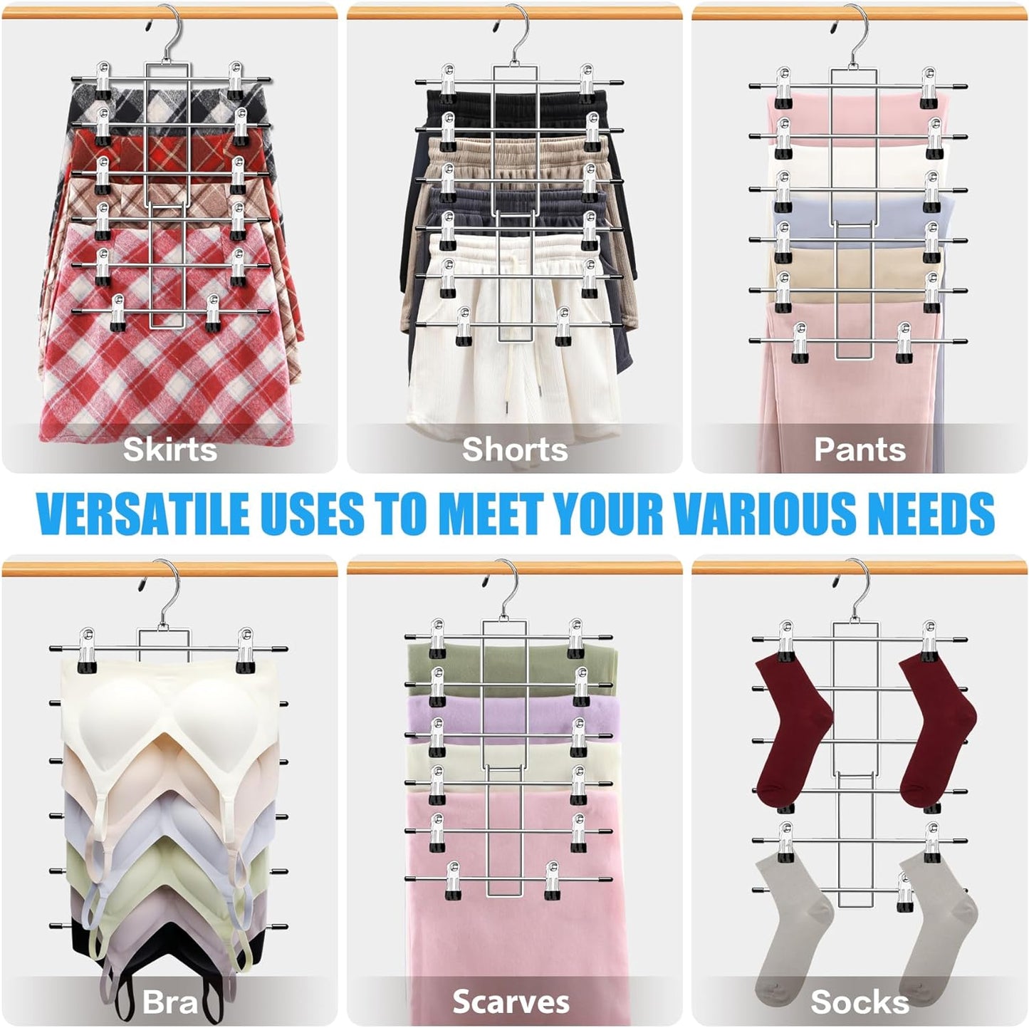Pants Hangers with Clips
