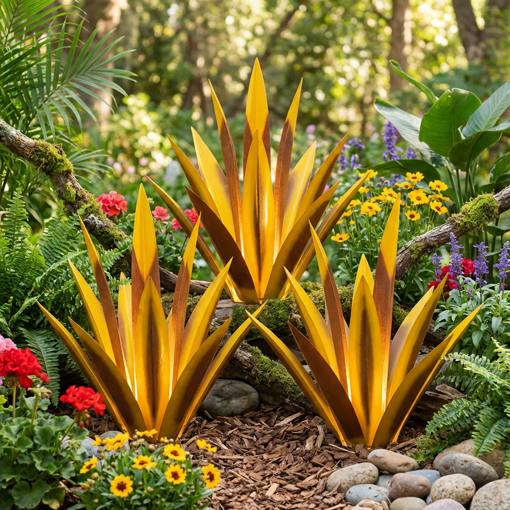 🌵Garden Agave Metal Sculpture